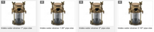 Sea Water Strainers By Pipe Size